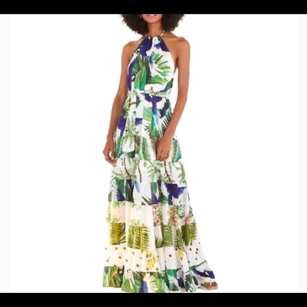 Farm Rio maxi dress size Large . Worn once .